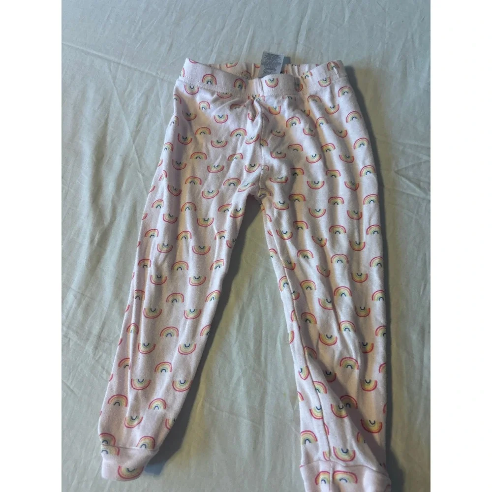 Mixed Brand Leggings Joggers Girls 6-24M Multicolor Floral Leopard Rainbow - Picture 3 of 11